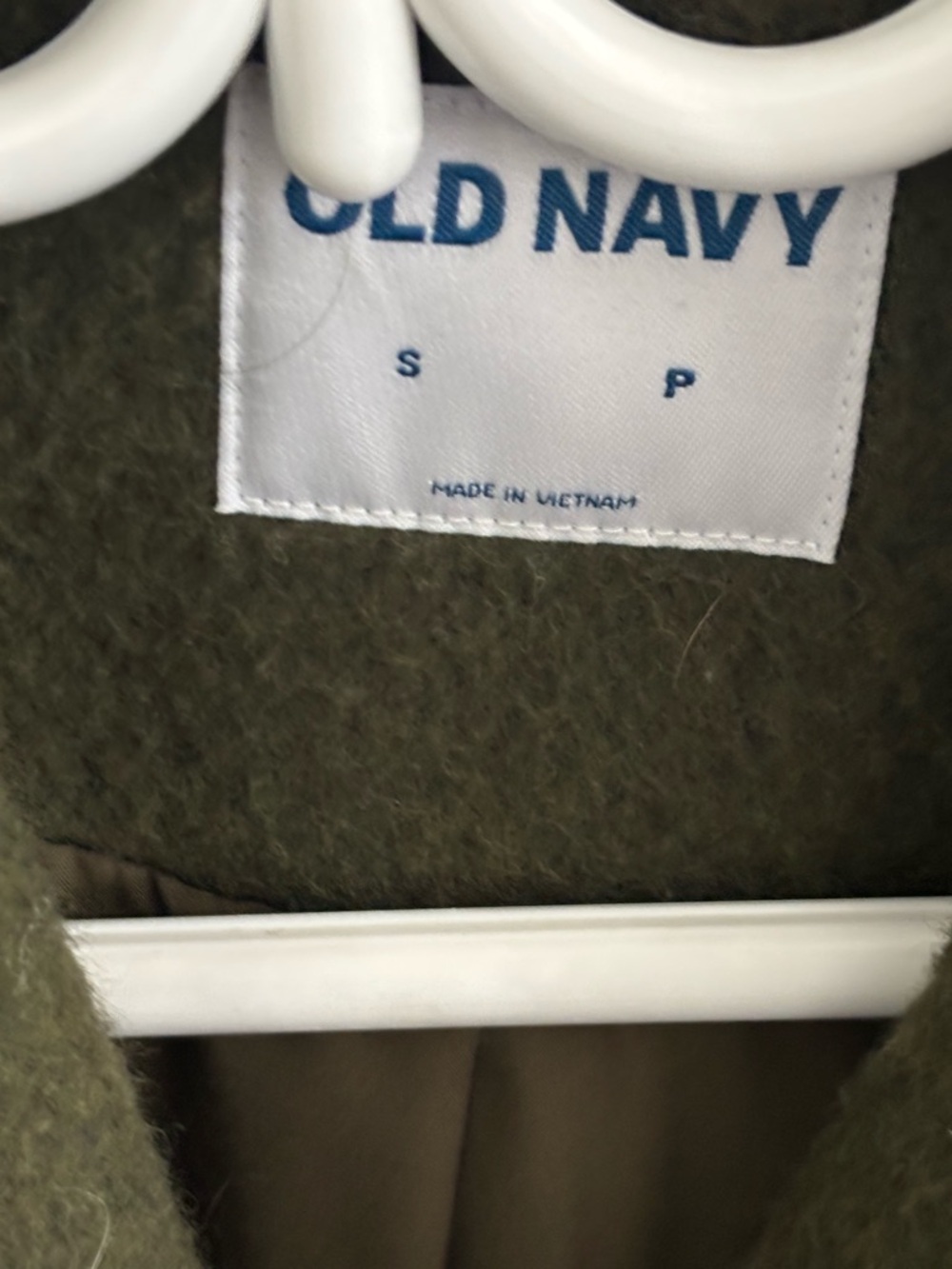 Old Navy Olive Stripe Shacket Jacket - Women - Picture 3 of 3